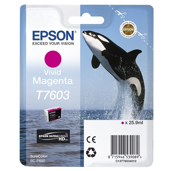 Epson Μελάνι Epson T7603 Vivid Magenta C13T76034010 026726 - 1