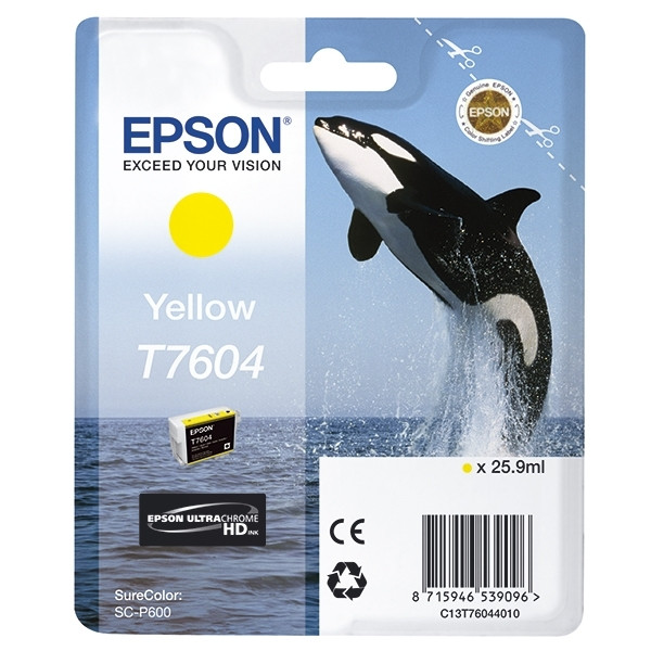 Epson Μελάνι Epson T7604 Yellow C13T76044010 026728 - 1