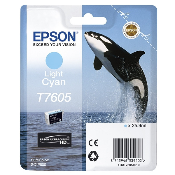 Epson Μελάνι Epson T7605 Light Cyan C13T76054010 026730 - 1