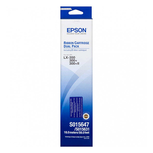 Epson Μελανοταινία Epson S015647 Black 2-pack C13S015647 084314 - 1