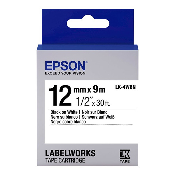 Epson Ταινία Epson LK 4WBN 9m x 12 mm Black on White C53S654021 083198 - 1