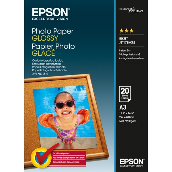 Epson Φωτογραφικό Χαρτί Epson S042536 Glossy A3 200 g/m² (20 Φύλλα) C13S042536 153038 - 1