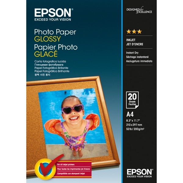 Epson Φωτογραφικό Χαρτί Epson S042538 Glossy A4 200g/m² (20 Φύλλα) C13S042538 153026 - 1