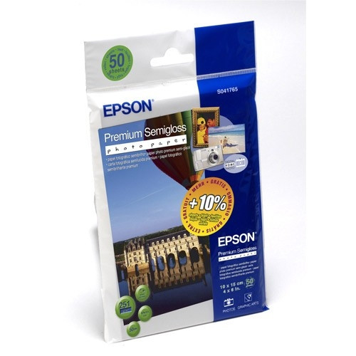 Epson Φωτογραφικό χαρτί Epson S041765 Premium Semigloss 10x15 251g/m² (50 Φύλλα) C13S041765 064690 - 1