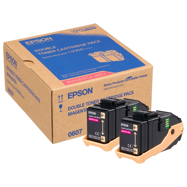 Epson Toner Epson S050607 Magenta 2-pack C13S050607 028304 - 1