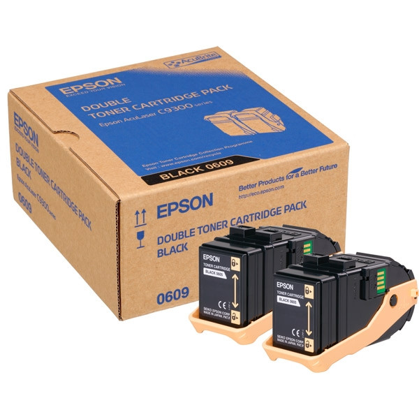 Epson Toner Epson S050609 2-pack Black C13S050609 028300 - 1