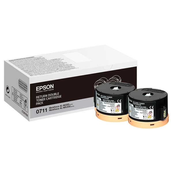 Epson Toner Epson S050711 2-pack Black C13S050711 052034 - 1