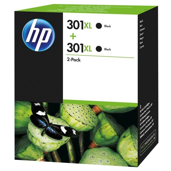 HP Μελάνι HP 301XL (D8J45AE) High Capacity Black 2-pack D8J45AE 044336 - 1