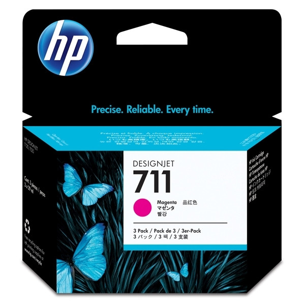 HP Μελάνι HP 711 (CZ135A) Magenta 3-pack CZ135A 044206 - 1