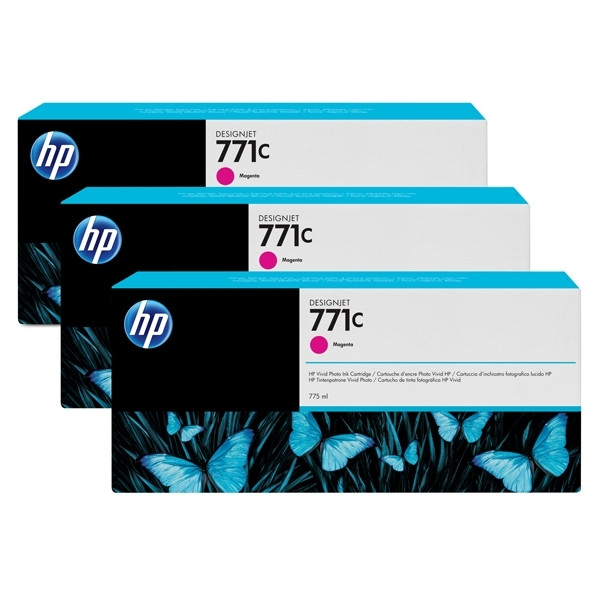 HP Μελάνι HP 771C (B6Y33A) Magenta 3-pack B6Y33A 044260 - 1