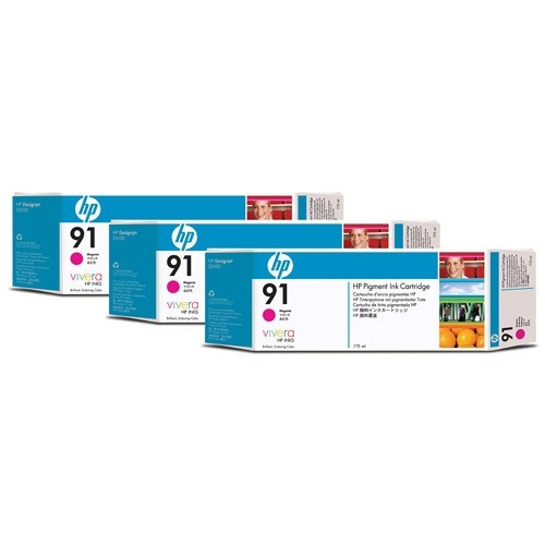 HP Μελάνι HP 91 (C9484A) Magenta 3-pack C9484A 030932 - 1