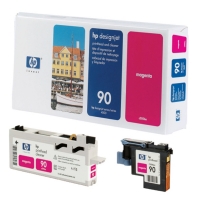 HP Printhead HP 90 (C5056A) Magenta και Printhead Cleaner C5056A 030610