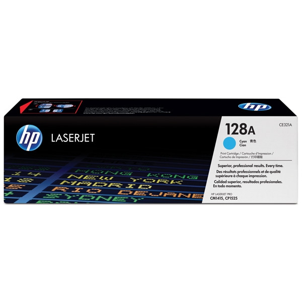 HP Toner HP 128A (CE321A) Cyan CE321A 054012 - 1