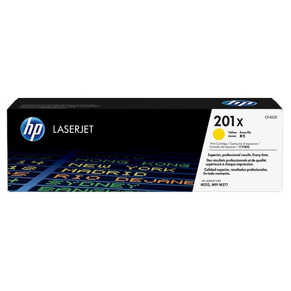 HP Toner HP 201X (CF402X) High Capacity Yellow CF402X 054864 - 1