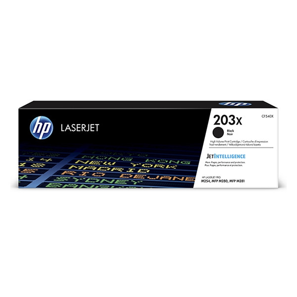 HP Toner HP 203X (CF540X) HIgh Capacity Black CF540X 055210 - 1