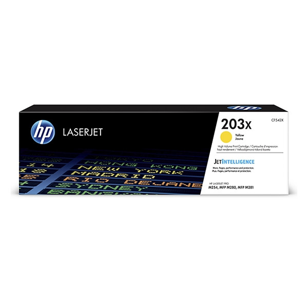 HP Toner HP 203X (CF542X) High Capacity Yellow CF542X 055218 - 1