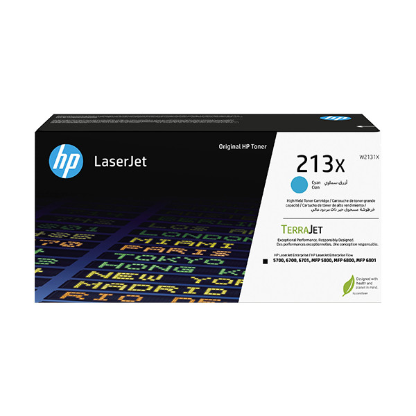 HP Toner HP 213X (W2131X) High Capacity Cyan W2131X 133038 - 1