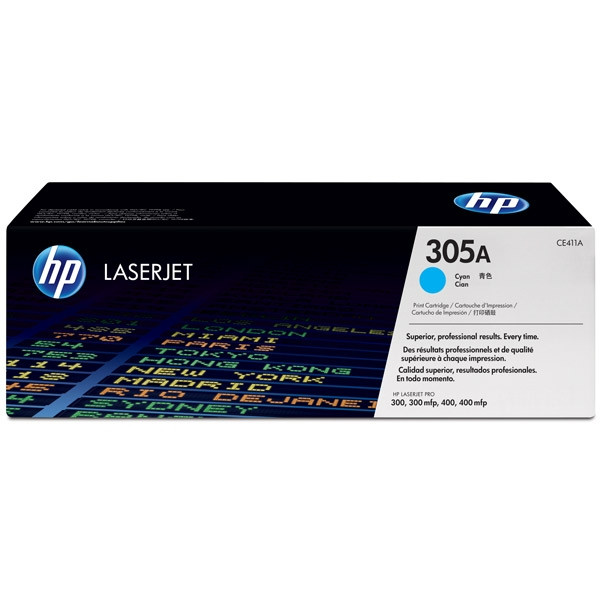 HP Toner HP 305A (CE411A) Cyan CE411A 054060 - 1