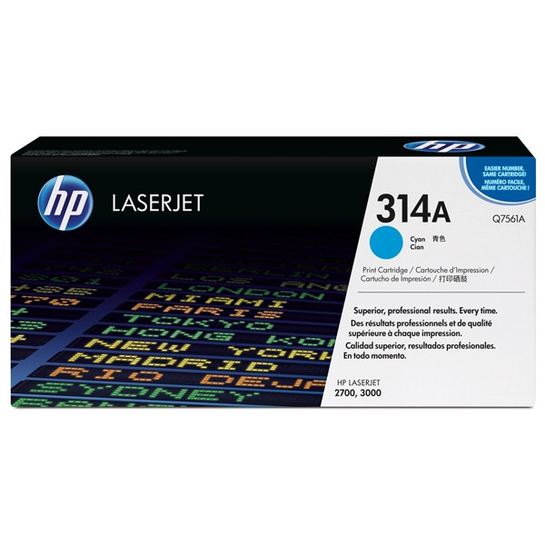 HP Toner HP 314A (Q7561A) Cyan Q7561A 039565 - 1