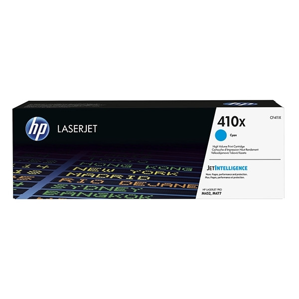 HP Toner HP 410X (CF411X) High Capacity Cyan CF411X 054890 - 1