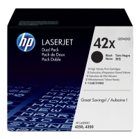 HP Toner HP 42XD (Q5942XD) High Capacity Black 2-pack Q5942XD 054086