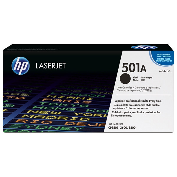 HP Toner HP 501A (Q6470A) Black Q6470A 039580 - 1