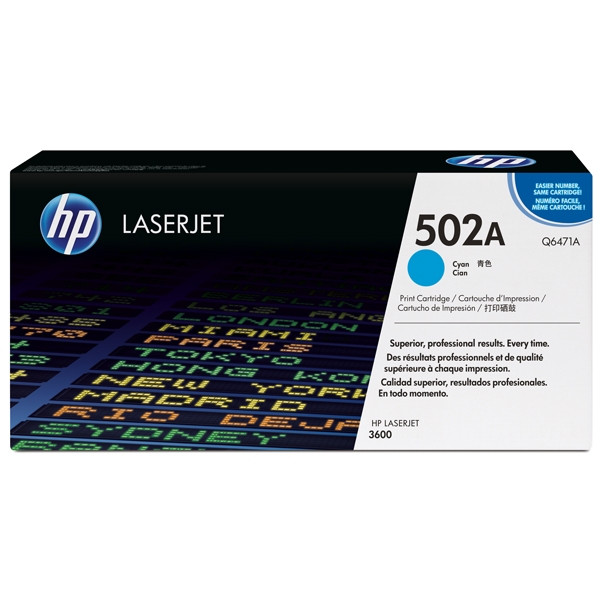 HP Toner HP 502A (Q6471A) Cyan Q6471A 039585 - 1