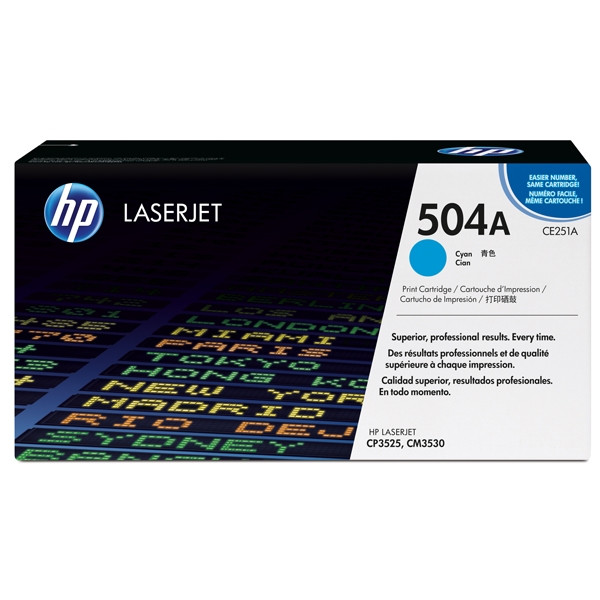 HP Toner HP 504A (CE251A) Cyan CE251A 039834 - 1