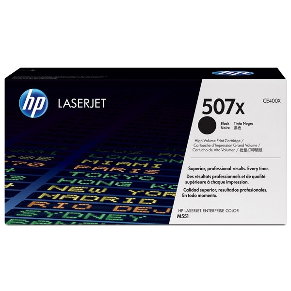 HP Toner HP 507X (CE400X) High Capacity Black CE400X 054040 - 1