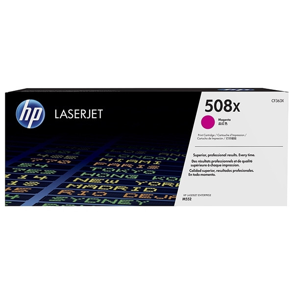 HP Toner HP 508X (CF363X) High Capacity Magenta CF363X 054852 - 1