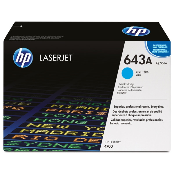 HP Toner HP 643A (Q5951A) Cyan Q5951A 039620 - 1