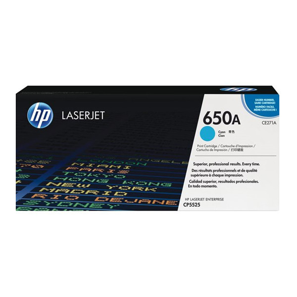 HP Toner HP 650A (CE271A) Cyan CE271A 039964 - 1