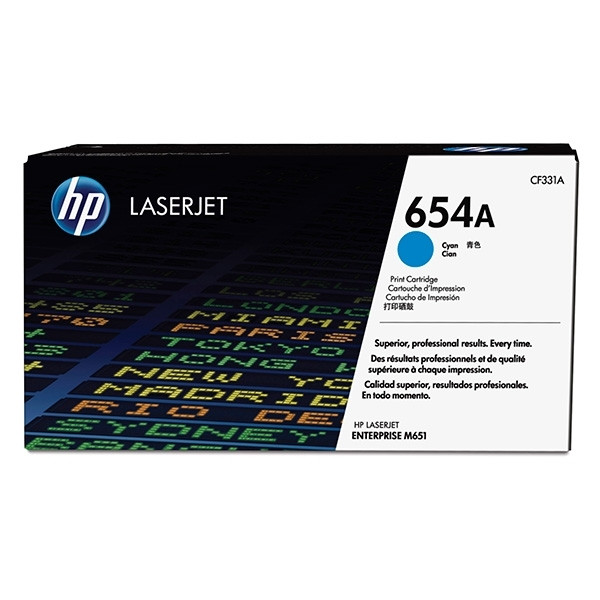 HP Toner HP 654A (CF331A) Cyan CF331A 054794 - 1