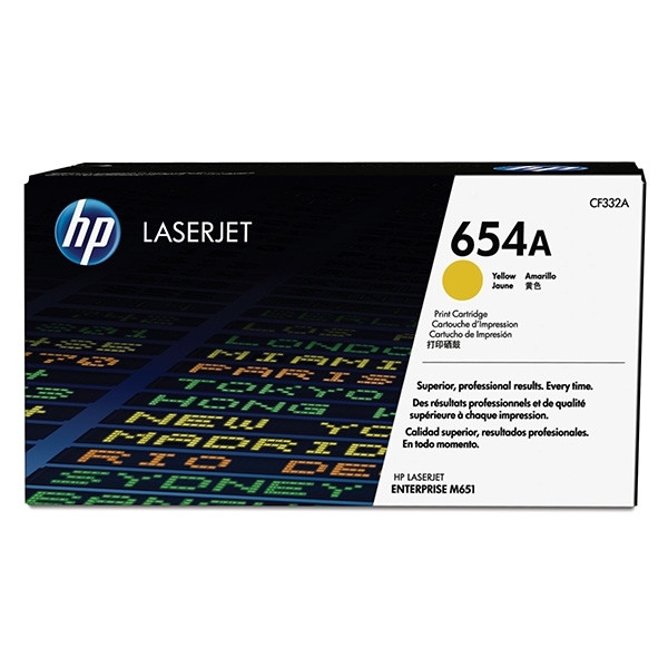 HP Toner HP 654A (CF332A) Yellow CF332A 054796 - 1