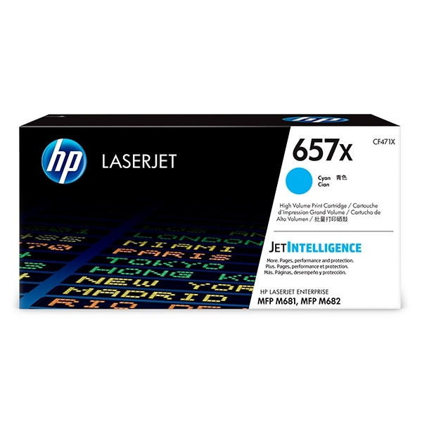 HP Toner HP 657X (CF471X) High Capacity Cyan CF471X 055176 - 1