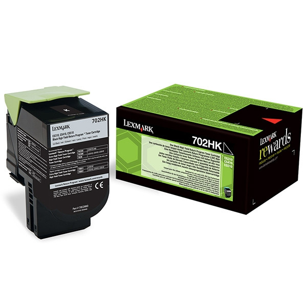 Lexmark Toner Lexmark 702HK (70C2HK0) High Capacity Black 70C2HK0 037246 - 1