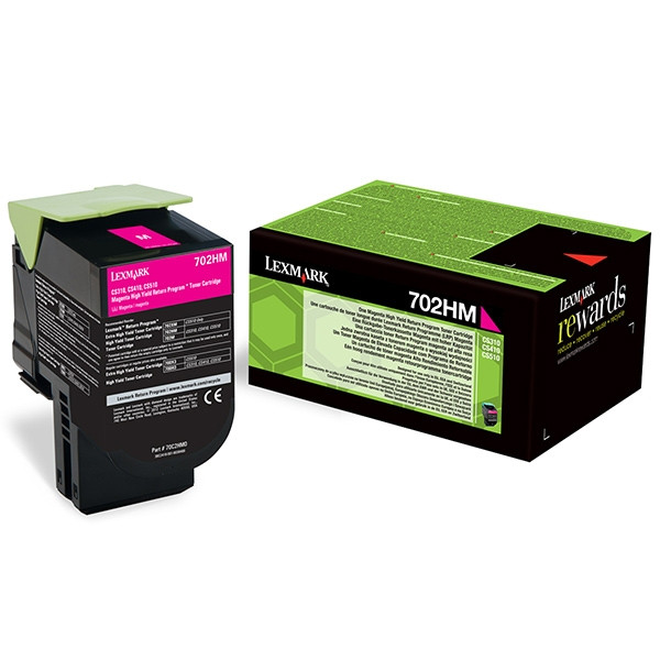 Lexmark Toner Lexmark 702HM (70C2HM0) High Capacity Magenta 70C2HM0 037250 - 1