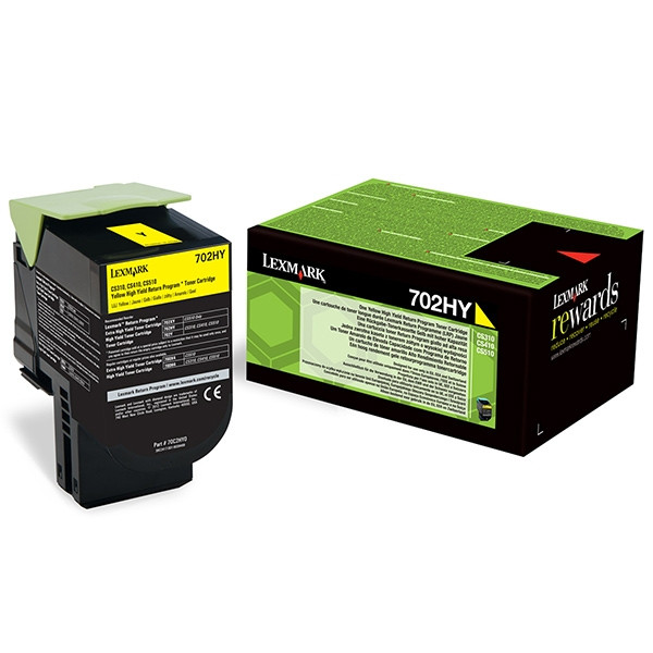 Lexmark Toner Lexmark 702HY (70C2HY0) High Capacity Yellow 70C2HY0 70C2HYE 037252 - 1