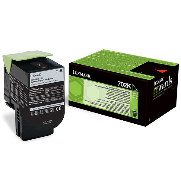 Lexmark Toner Lexmark 702K (70C20K0) Black 70C20K0 037238 - 1