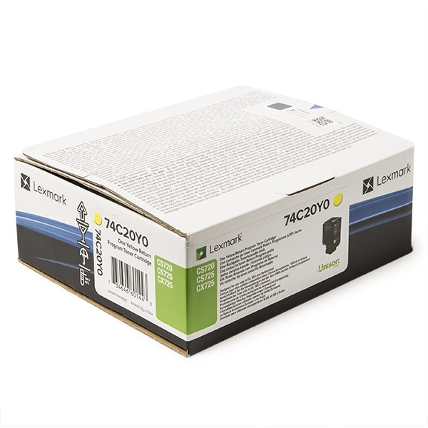 Lexmark Toner Lexmark 74C20Y0 Yellow 74C20Y0 037610 - 1