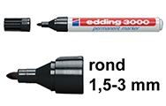 1.5mm - 3mm (Edding 3000)